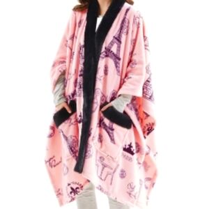 Charter Club Cozy Plush Throw Wrap Paris Pink